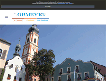 Tablet Screenshot of gasthof-lobmeyer.de